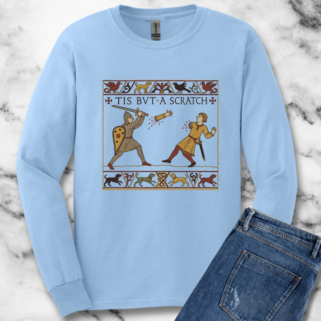 Tis But A Scratch Tapestry Unisex Long Sleeve Tee