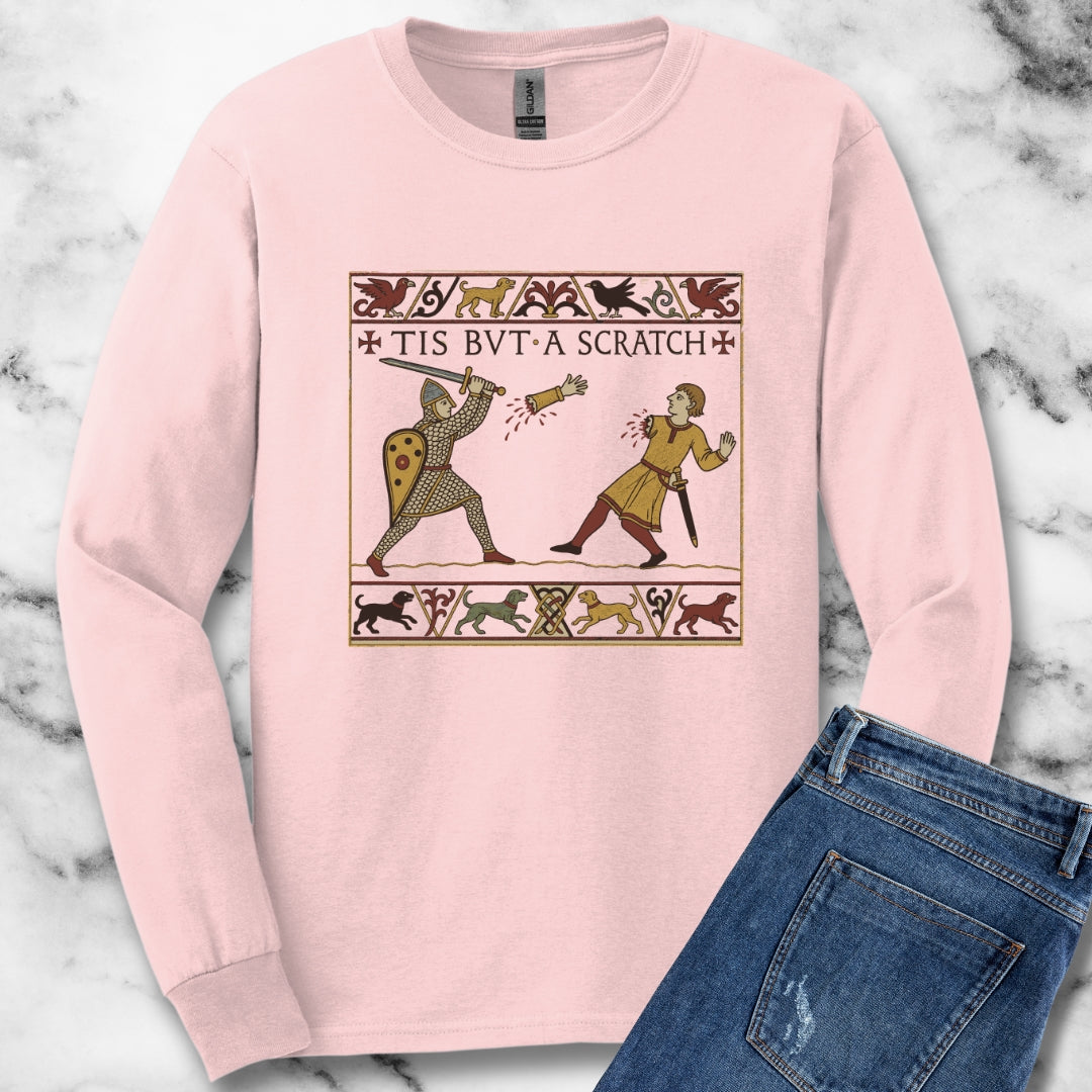 Tis But A Scratch Tapestry Unisex Long Sleeve Tee
