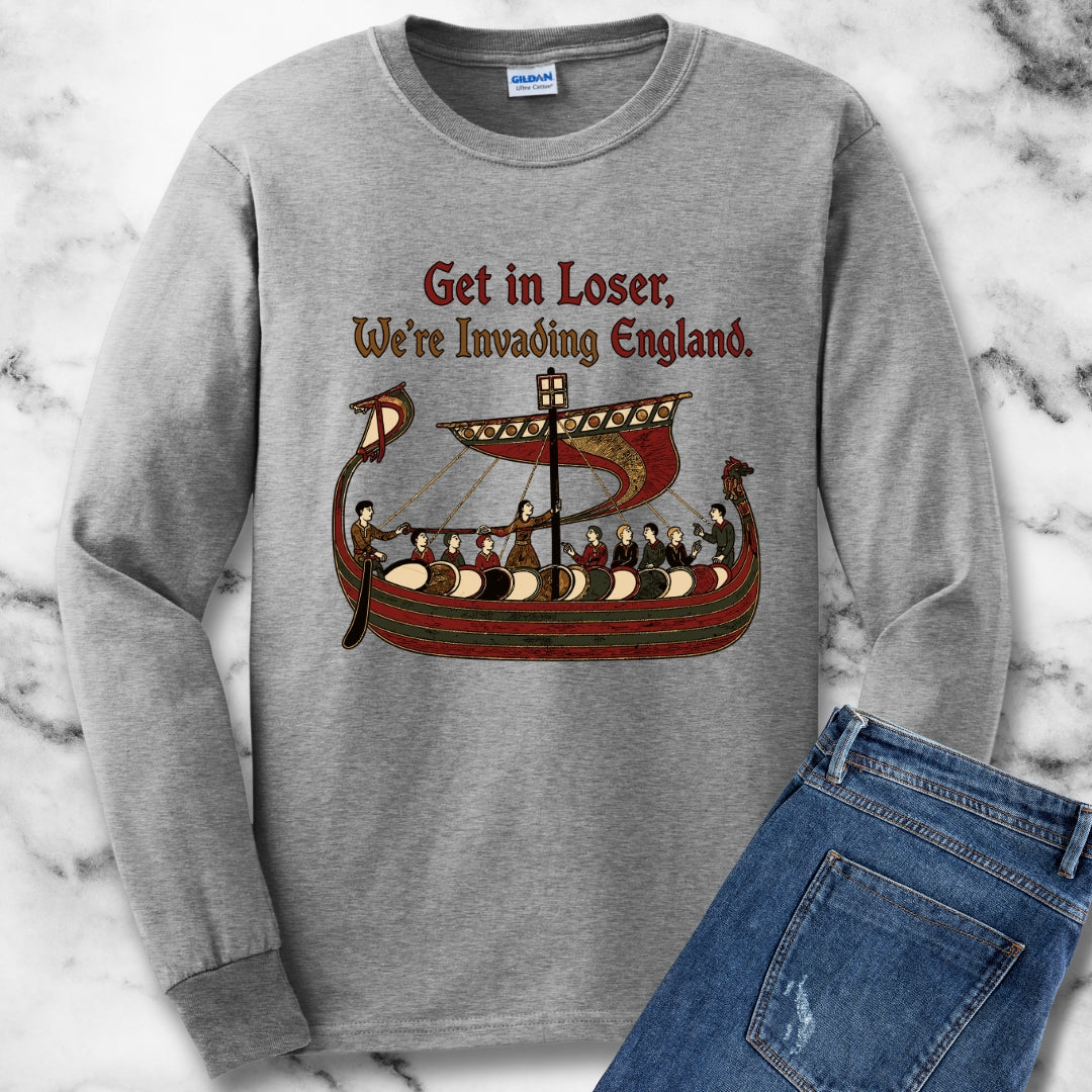 Get in Loser Norman Conquest Tapestry Unisex Long Sleeve Tee