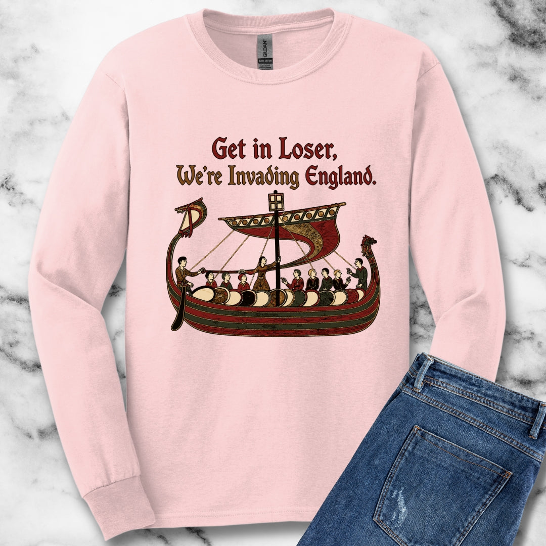 Get in Loser Norman Conquest Tapestry Unisex Long Sleeve Tee