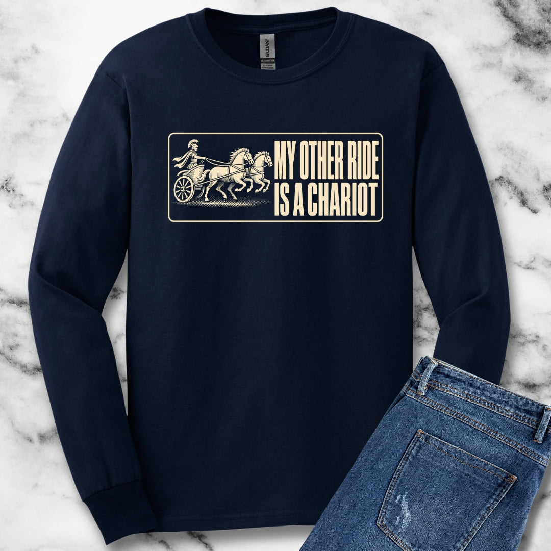 My Other Ride is a Chariot Unisex Long Sleeve Tee