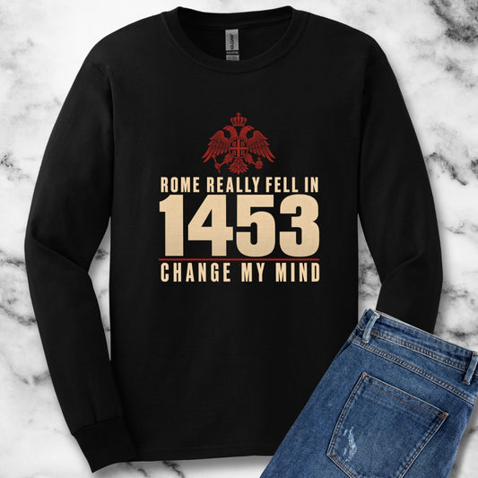 Rome Fell 1453 Unisex Long Sleeve Tee