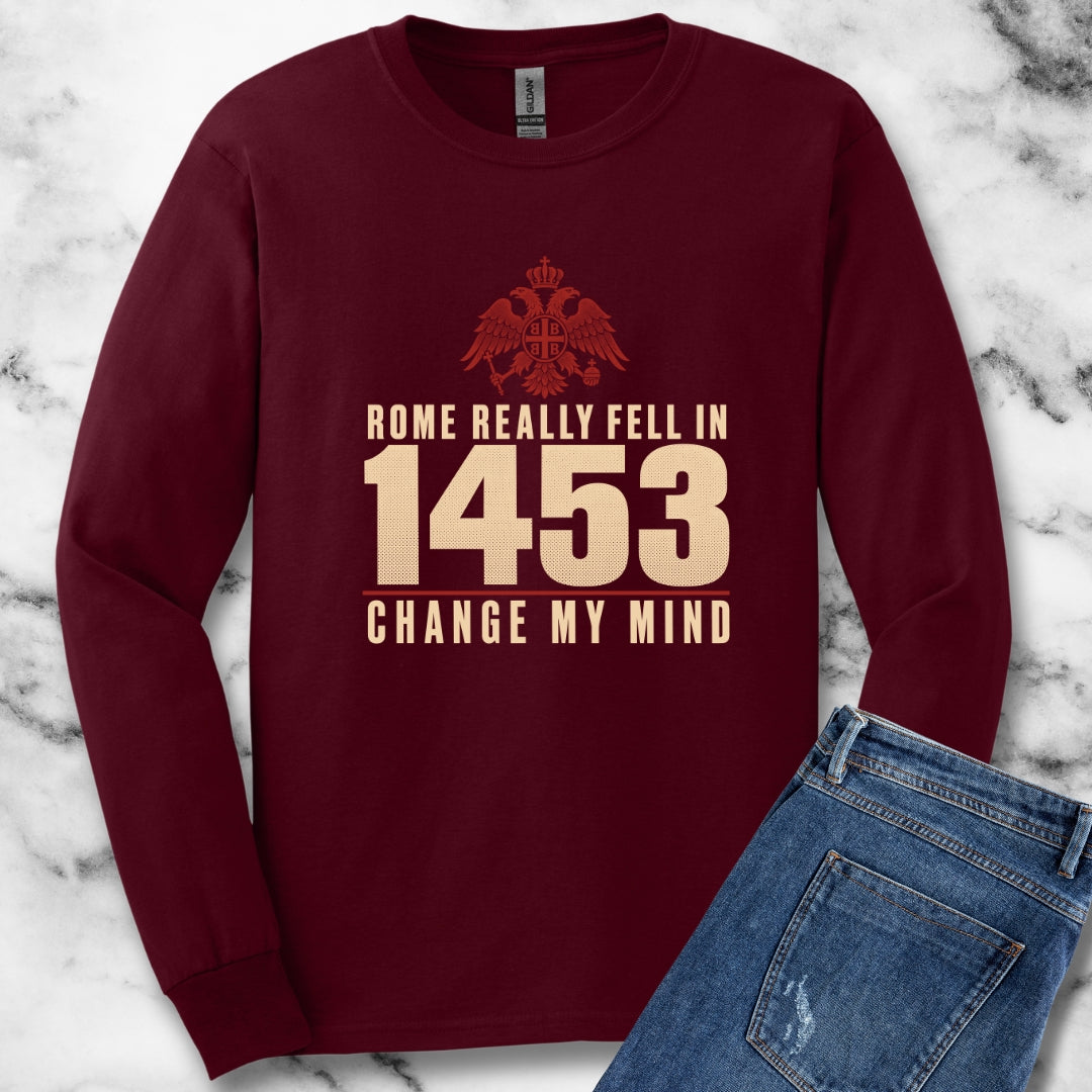 Rome Fell 1453 Unisex Long Sleeve Tee