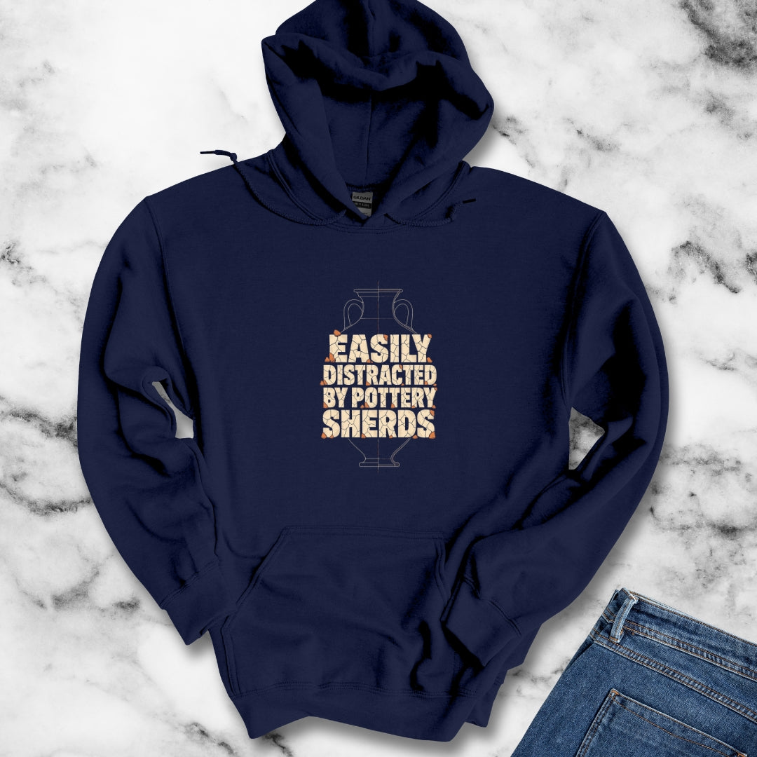 Distracted by Pottery Sherds Hoodie