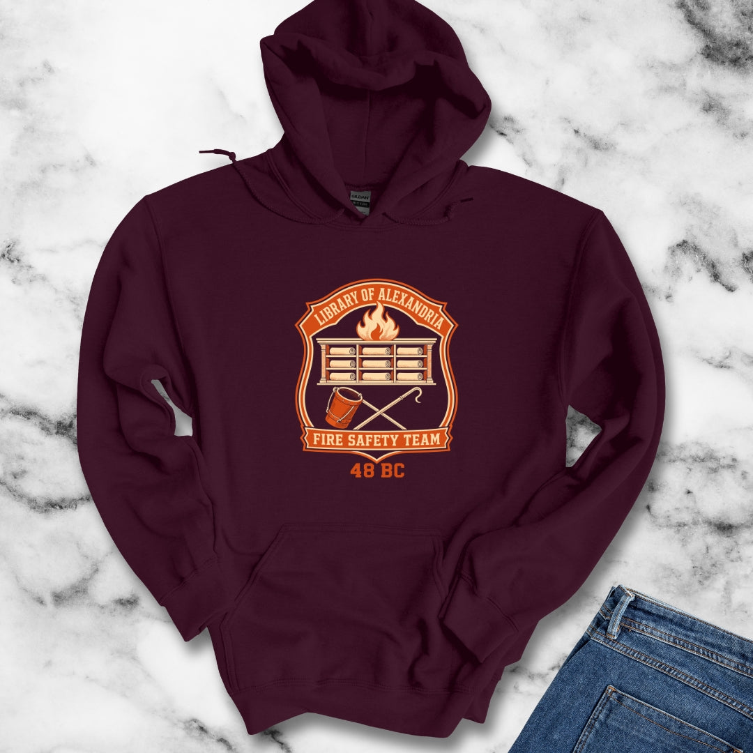 Library Alexandria Fire Safety Hoodie
