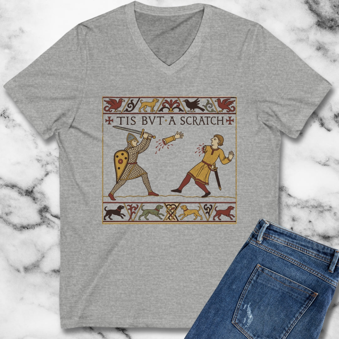 Tis But A Scratch Tapestry V-neck