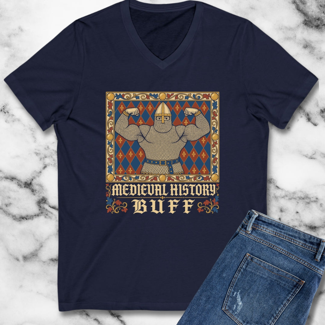 Medieval History Buff Knight V-Neck