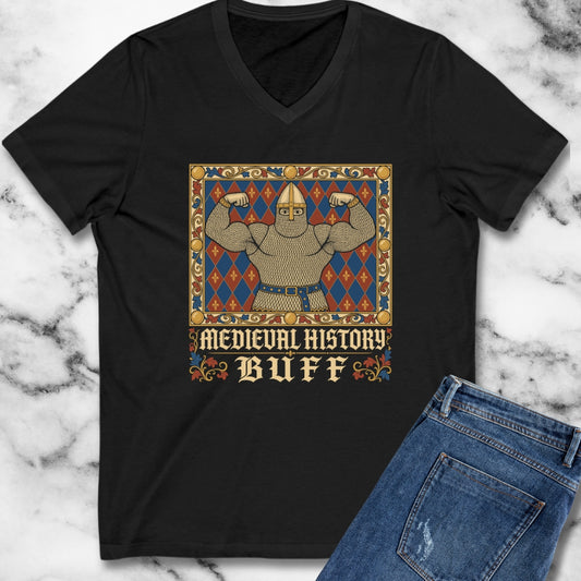 Medieval History Buff Knight V-Neck