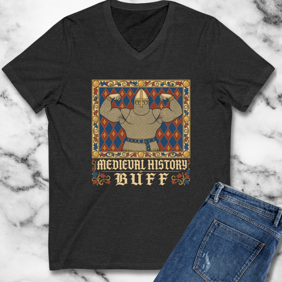 Medieval History Buff Knight V-Neck