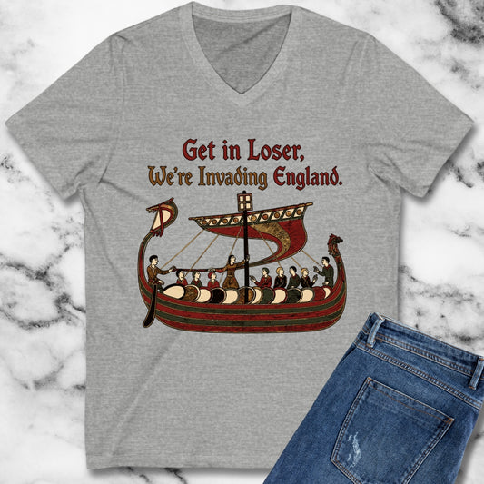 Get in Loser Norman Conquest Tapestry V-neck