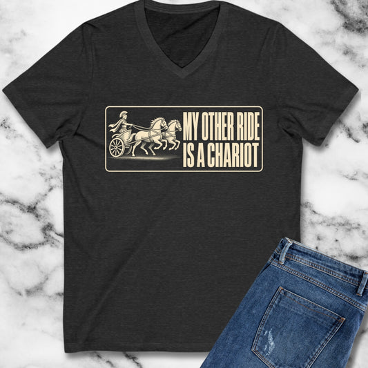 My Other Ride is a Chariot V-Neck