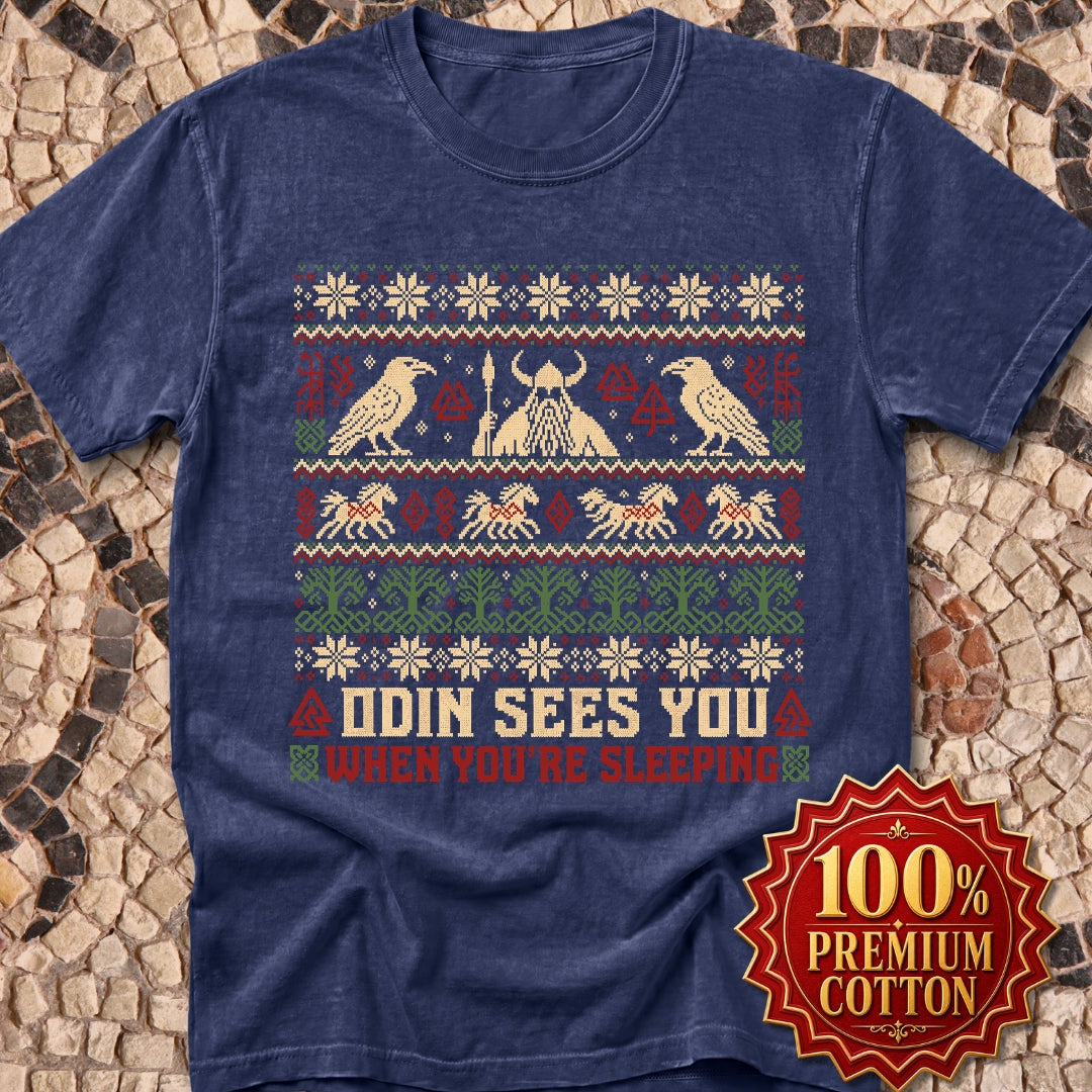 Odin Ugly Christmas Sweater Style Premium Tee