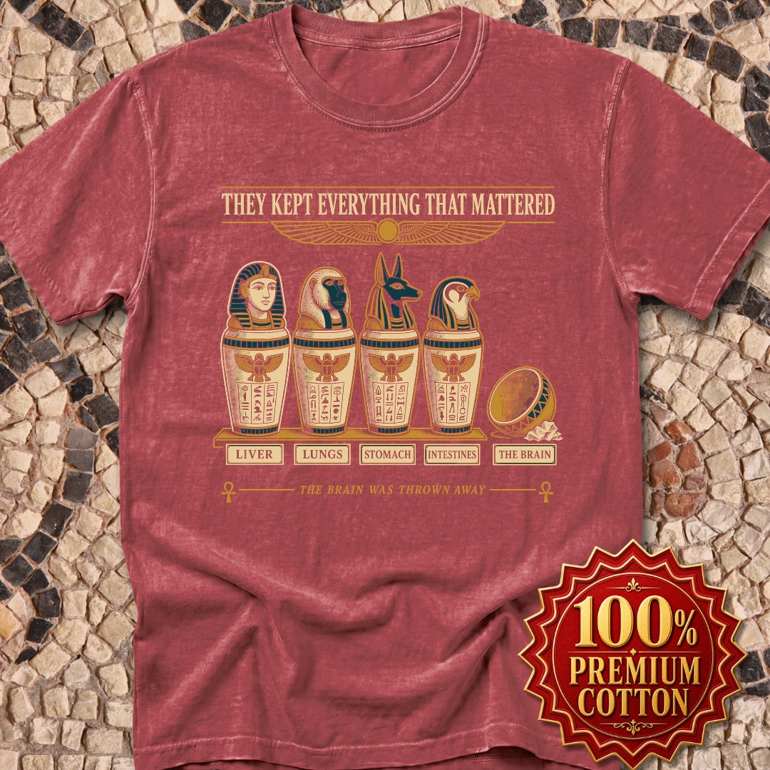 Egyptians Threw Brain Away Premium Tee