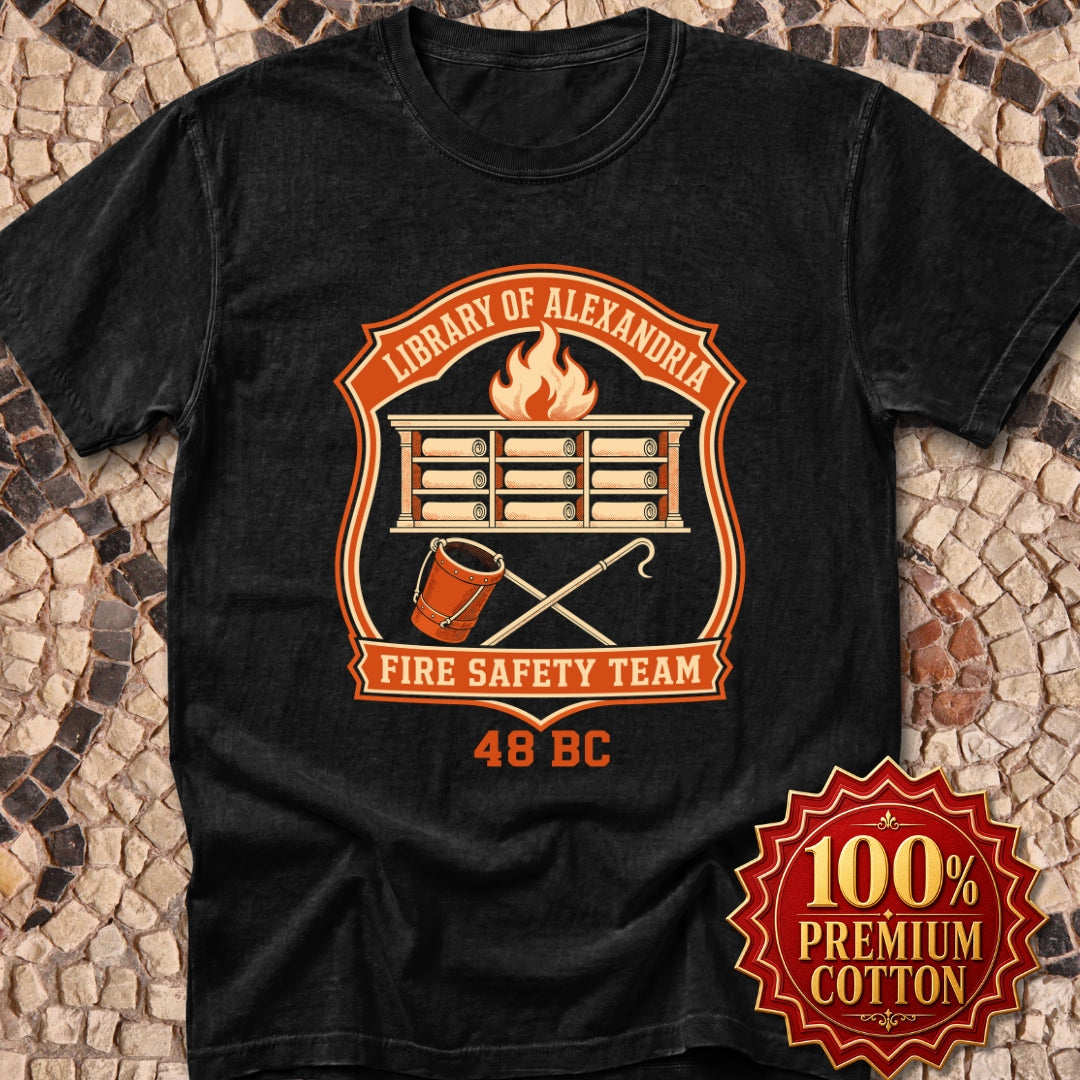 Library Alexandria Fire Safety Premium Tee