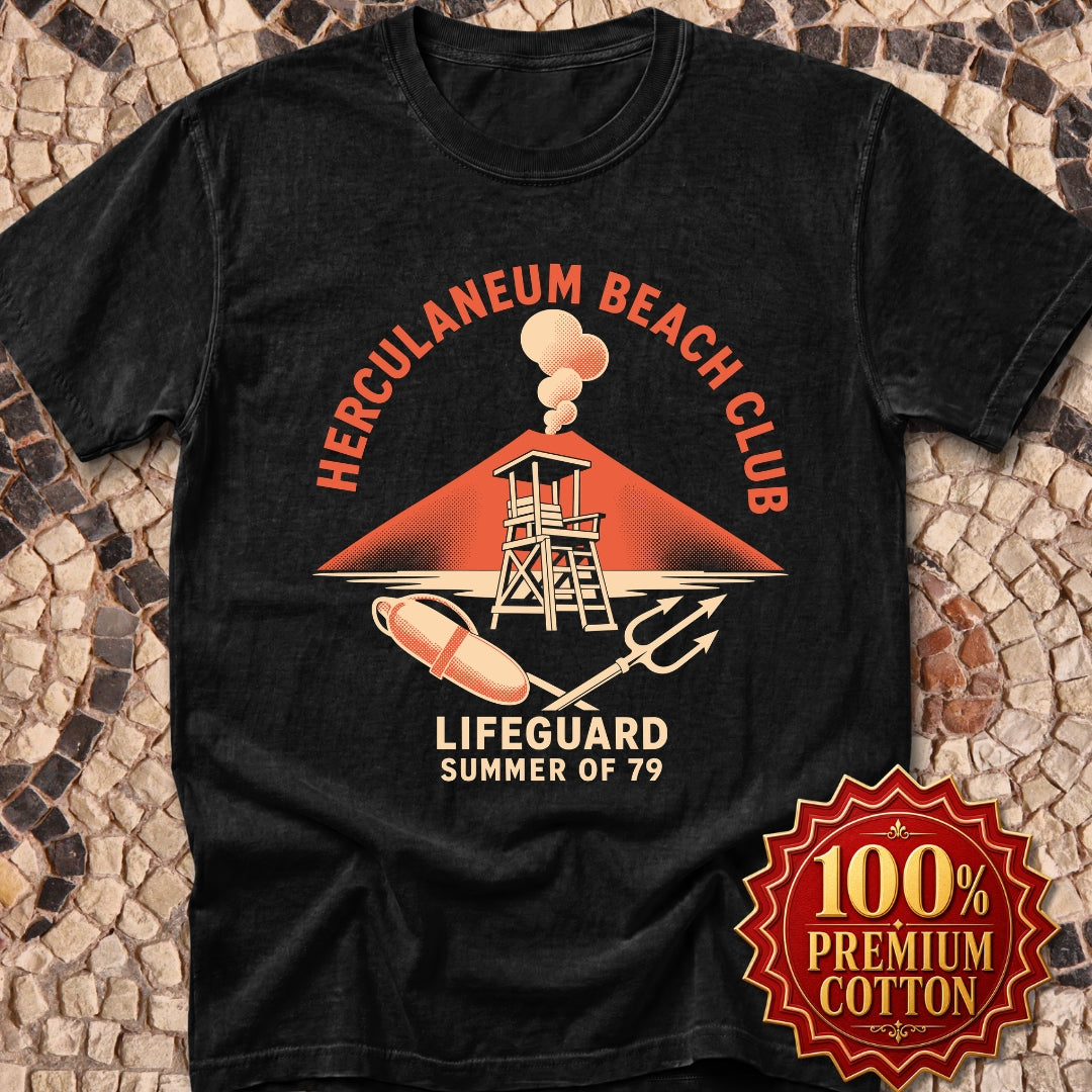 Herculaneum Beach Club Lifeguard Premium Tee