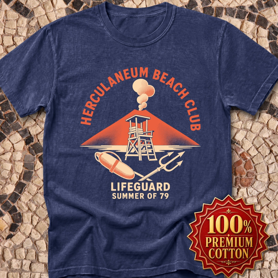 Herculaneum Beach Club Lifeguard Premium Tee