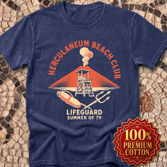 Herculaneum Beach Club Lifeguard Premium Tee