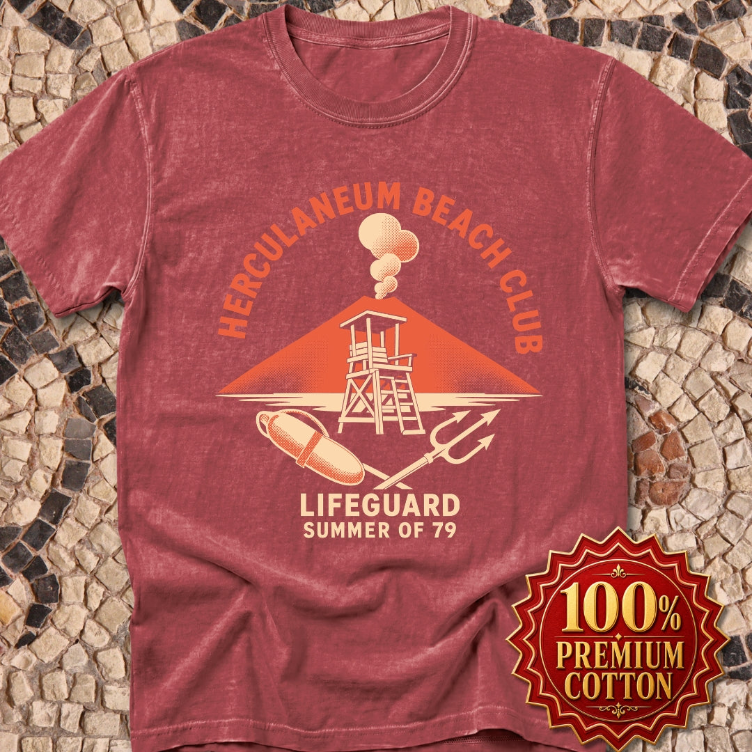 Herculaneum Beach Club Lifeguard Premium Tee