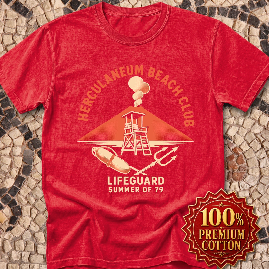 Herculaneum Beach Club Lifeguard Premium Tee