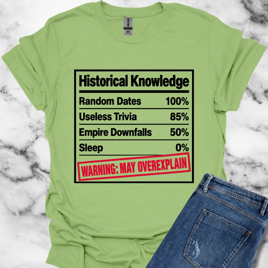 Historical Knowledge Facts T-Shirt