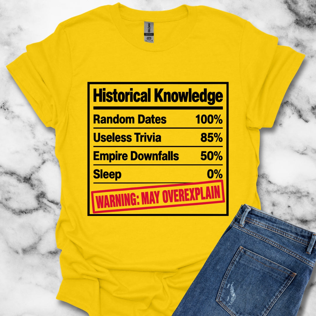 Historical Knowledge Facts T-Shirt