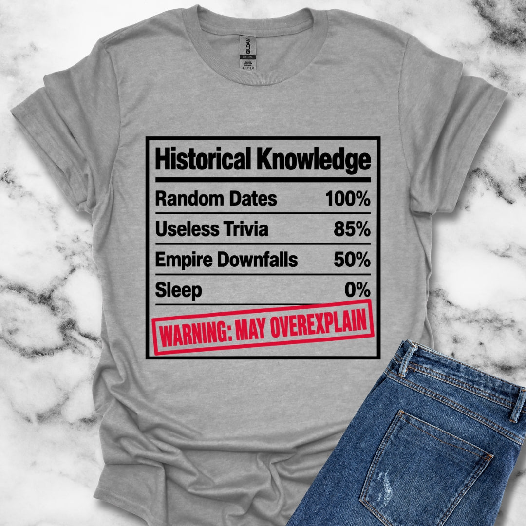Historical Knowledge Facts T-Shirt