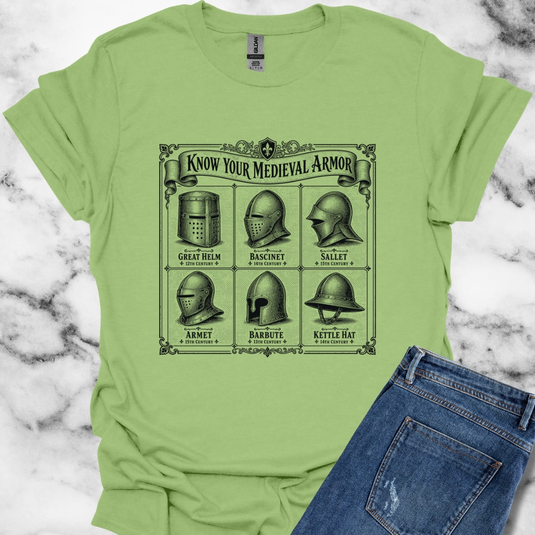 Medieval Armor Helmets T-Shirt