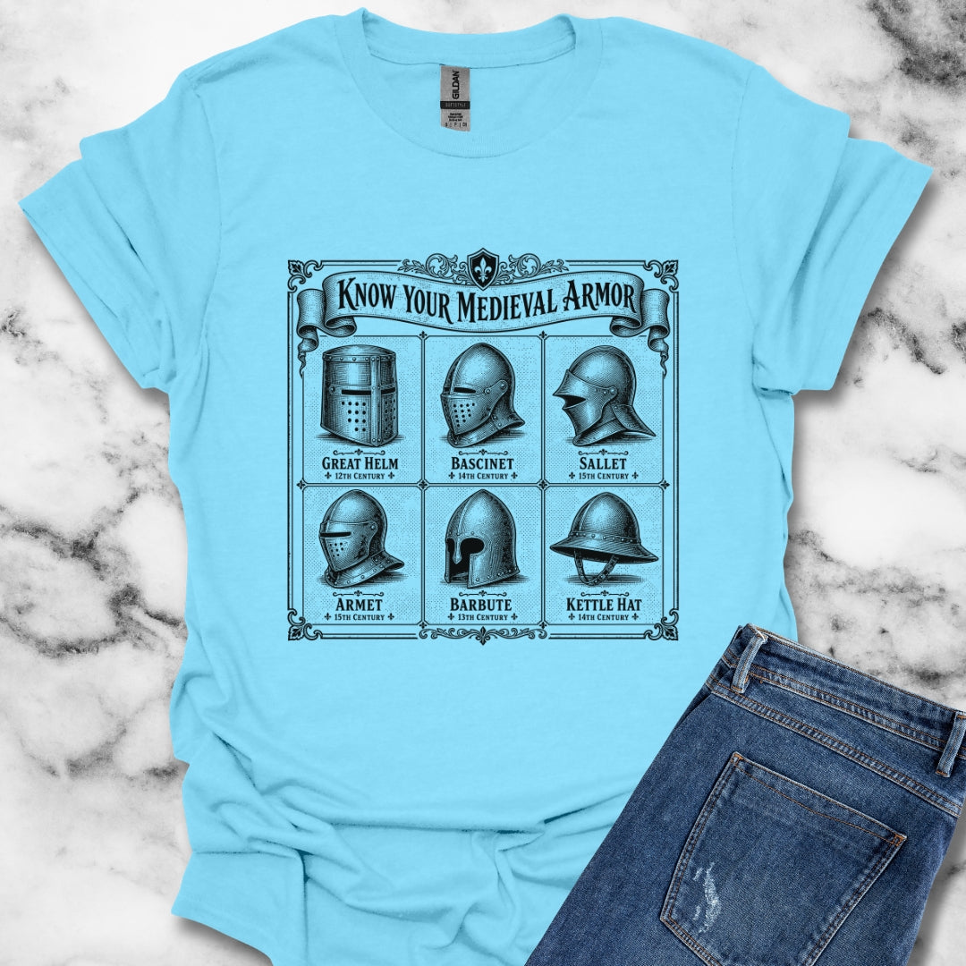 Medieval Armor Helmets T-Shirt
