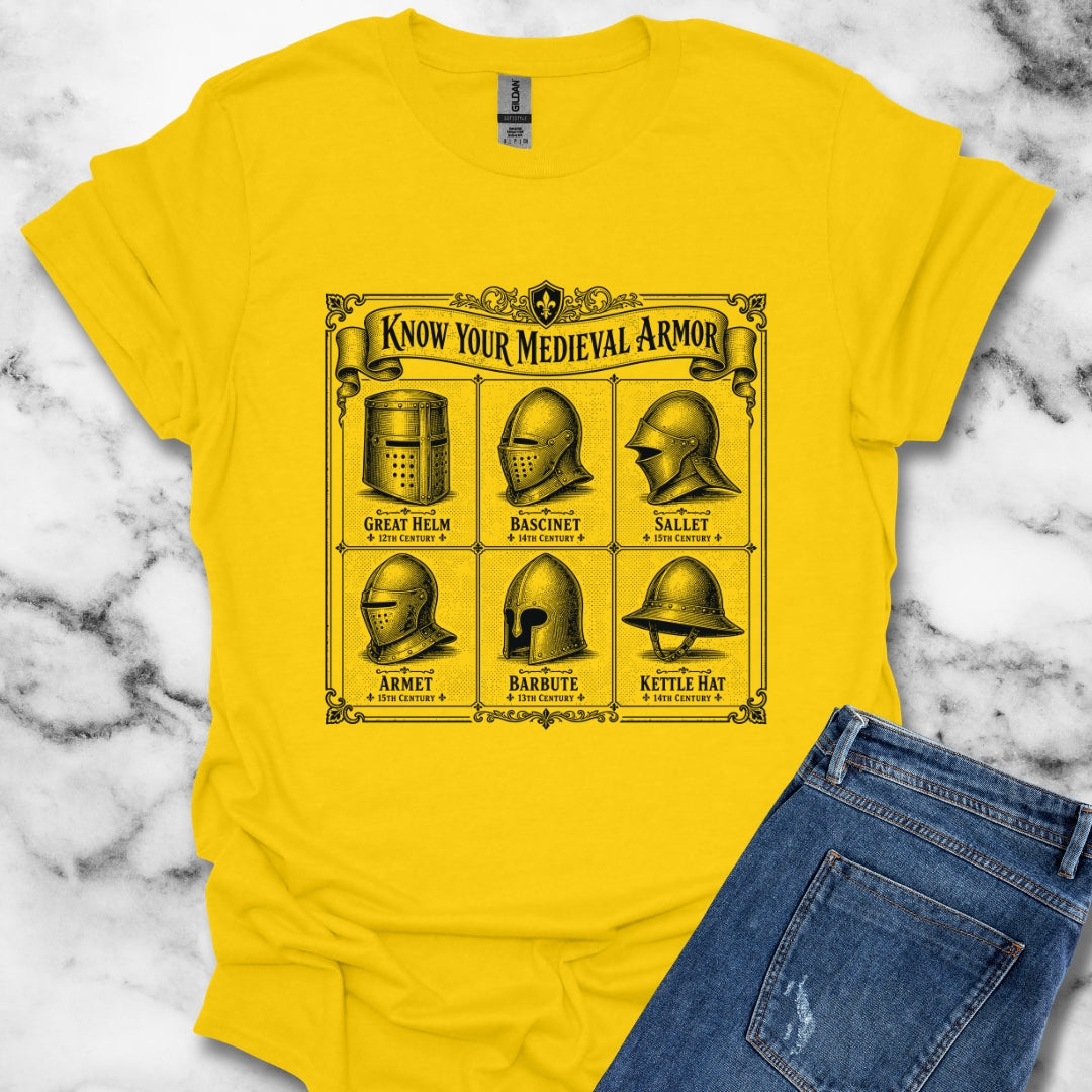 Medieval Armor Helmets T-Shirt