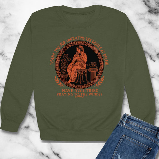 Oracle of Delphi Call Center Unisex Heavy Crewneck Sweatshirt