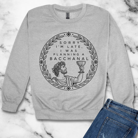 Planning a Bacchanal Unisex Heavy Crewneck Sweatshirt