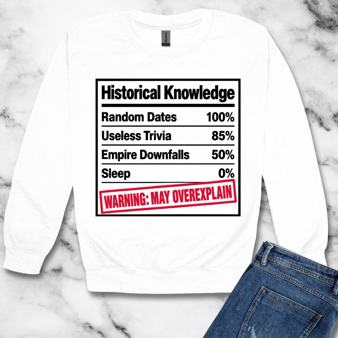 Historical Knowledge Facts Unisex Heavy Crewneck Sweatshirt