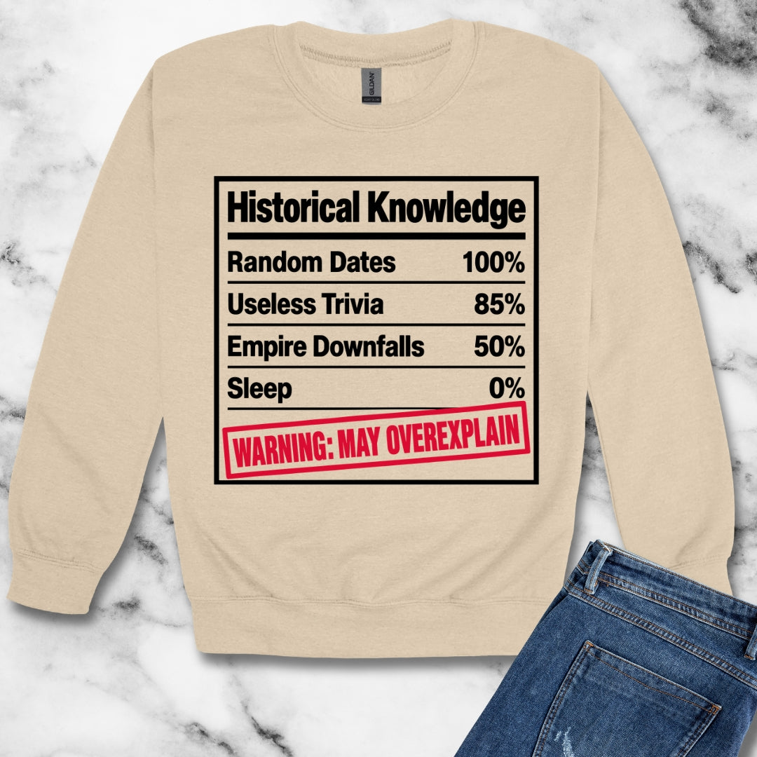 Historical Knowledge Facts Unisex Heavy Crewneck Sweatshirt
