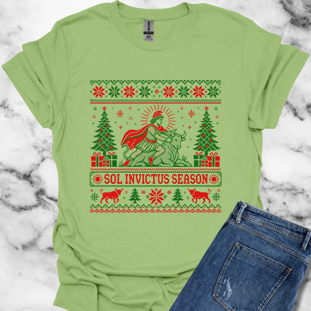 Sol Invictus Season Ugly Sweater Style T-Shirt