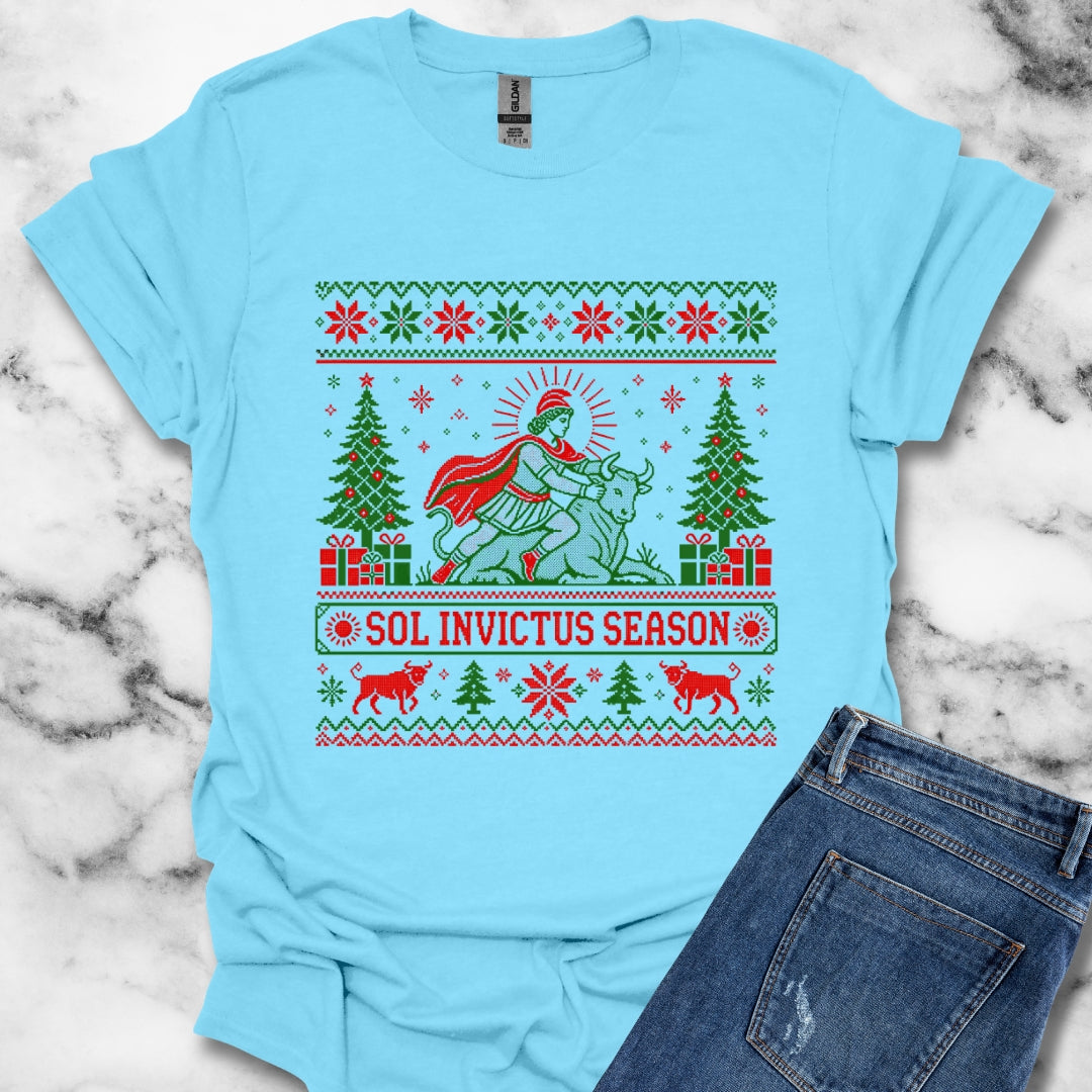 Sol Invictus Season Ugly Sweater Style T-Shirt