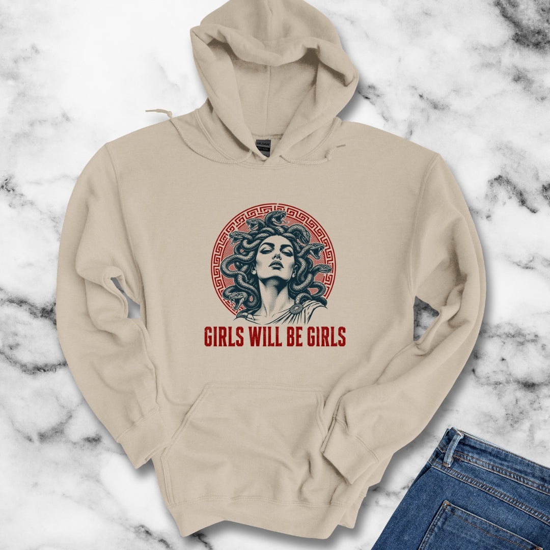 Medusa Girls will be Girls Hoodie