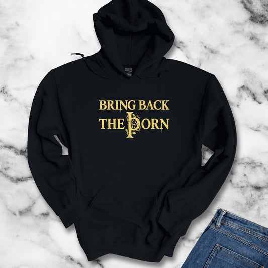 Bring Letter Thorn Back Hoodie