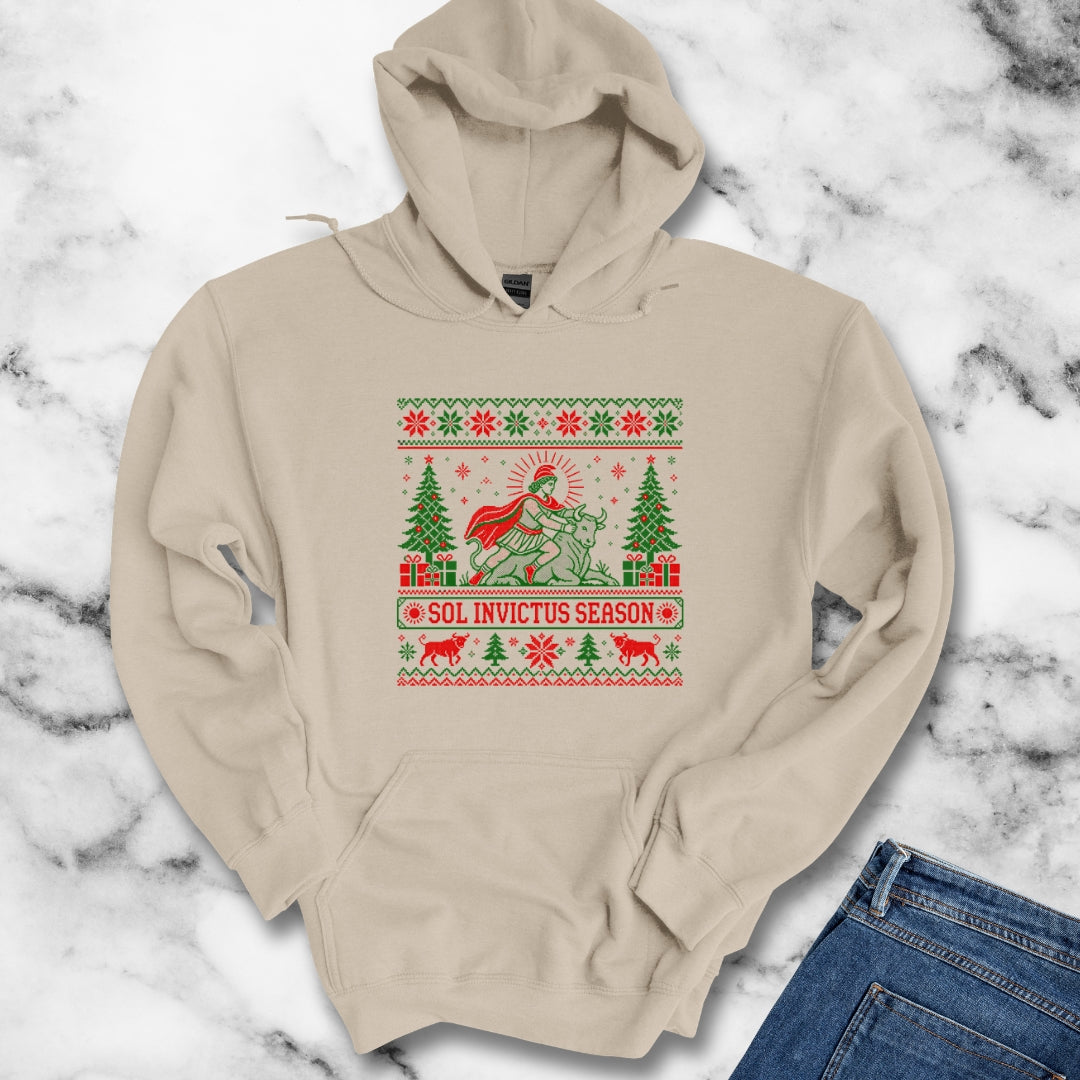 Sol Invictus Season Ugly Sweater Style Hoodie