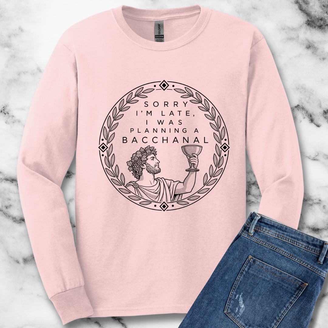 Planning a Bacchanal Unisex Long Sleeve Tee