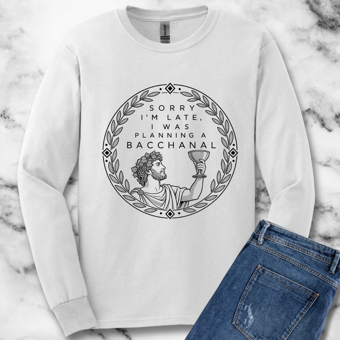 Planning a Bacchanal Unisex Long Sleeve Tee