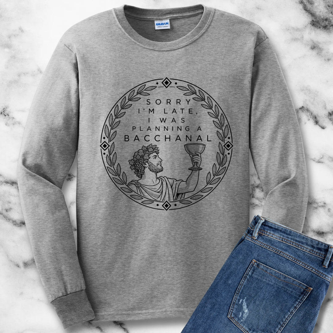 Planning a Bacchanal Unisex Long Sleeve Tee