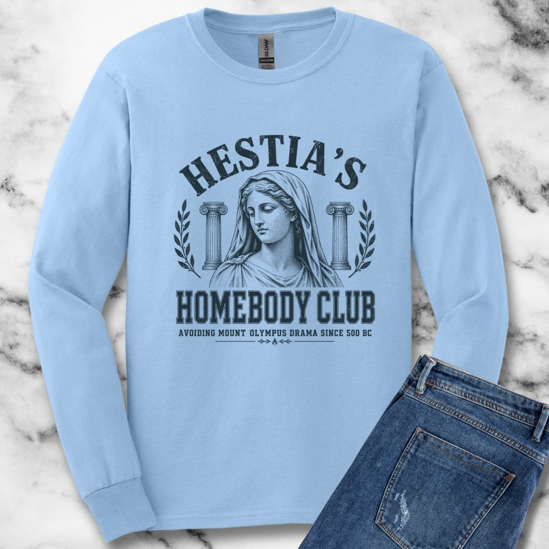 Hestia's Homebody Club Unisex Long Sleeve Tee