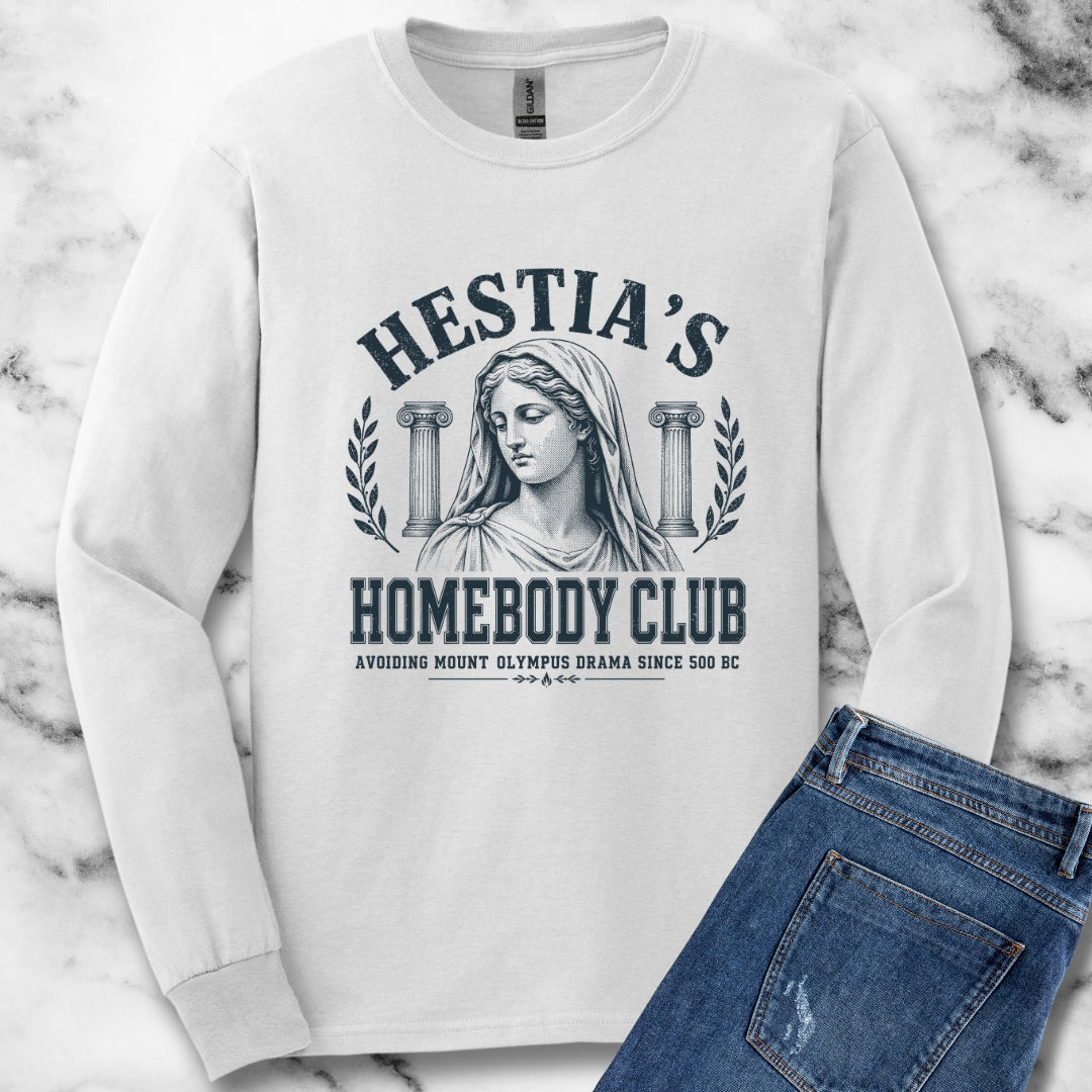 Hestia's Homebody Club Unisex Long Sleeve Tee