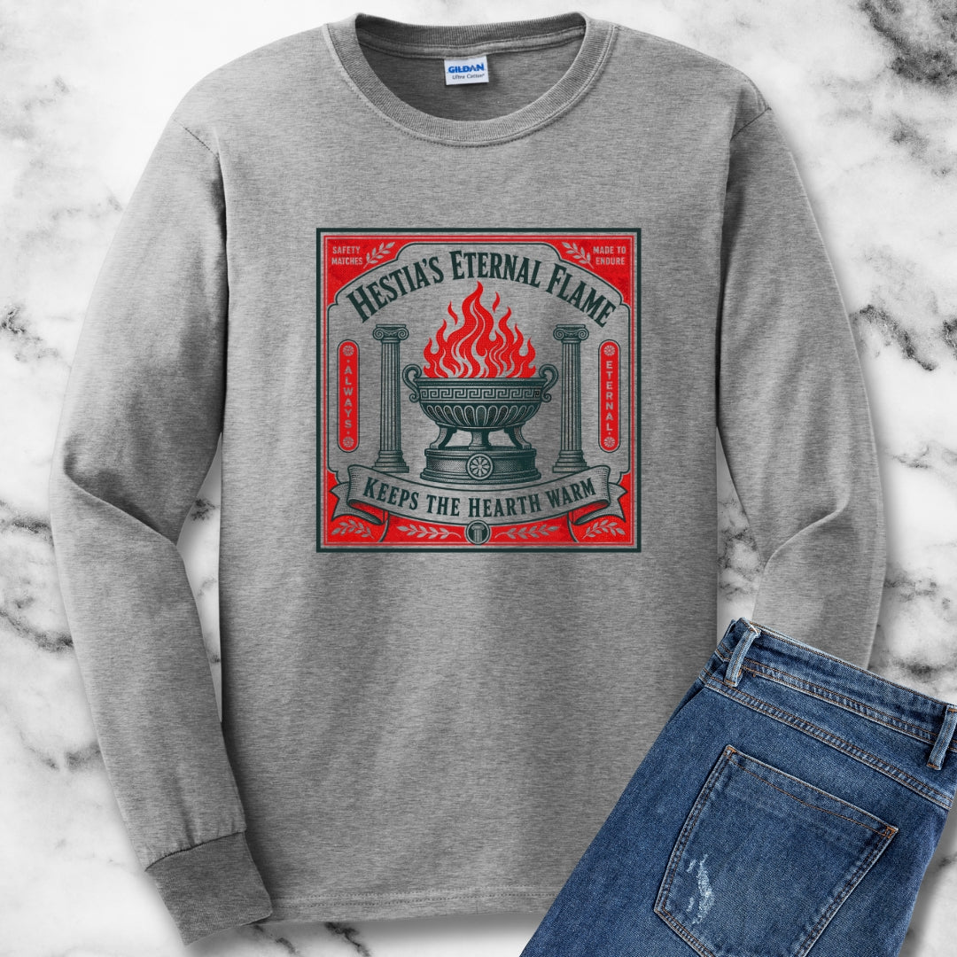 Hestia's Eternal Flame Unisex Long Sleeve Tee