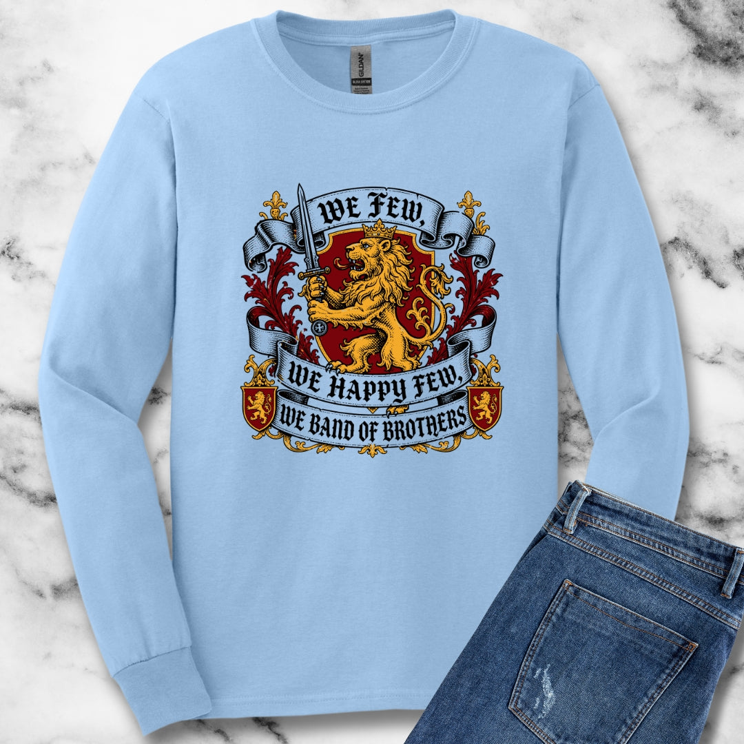 Band Of Brothers Quote Unisex Long Sleeve Tee