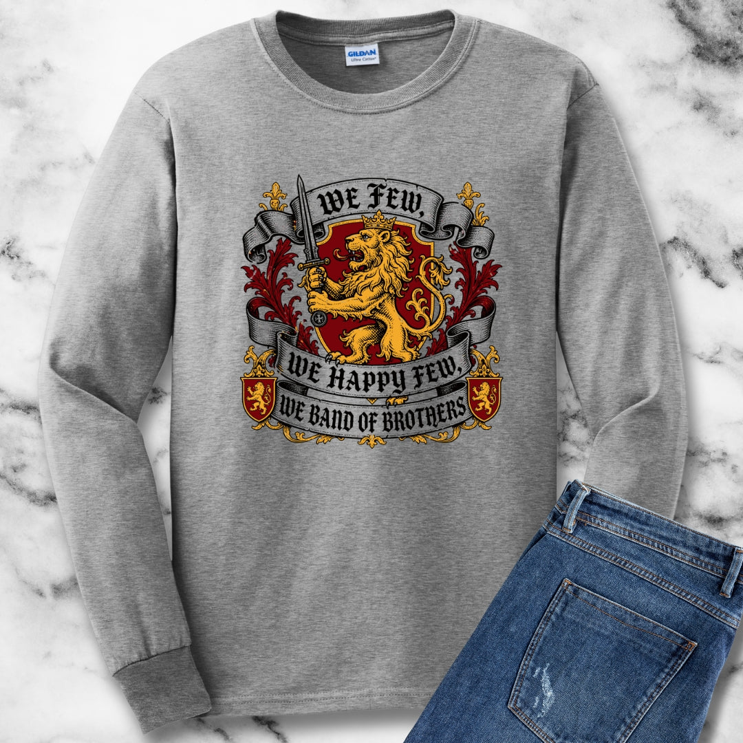 Band Of Brothers Quote Unisex Long Sleeve Tee