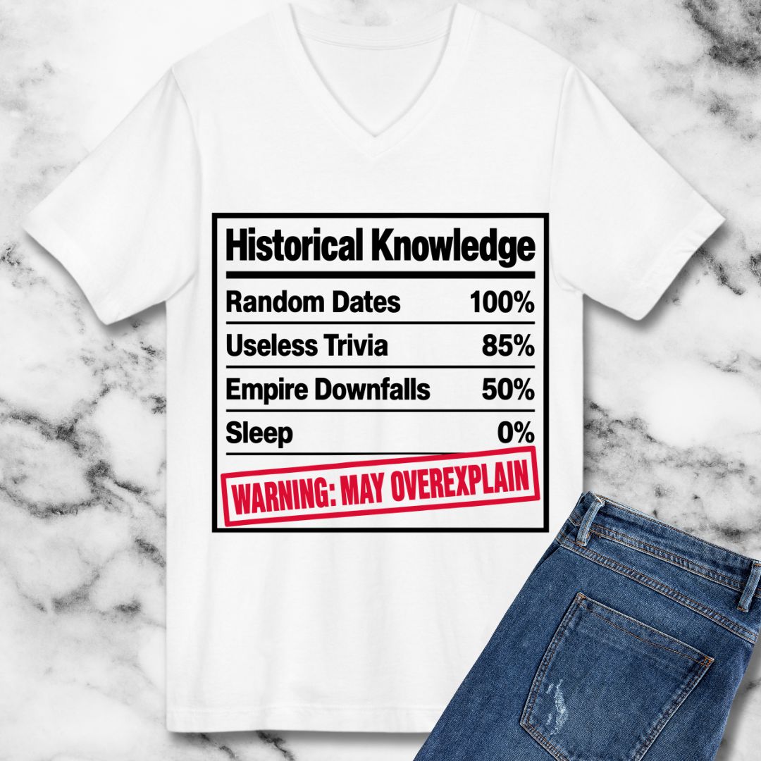Historical Knowledge Facts V-neck