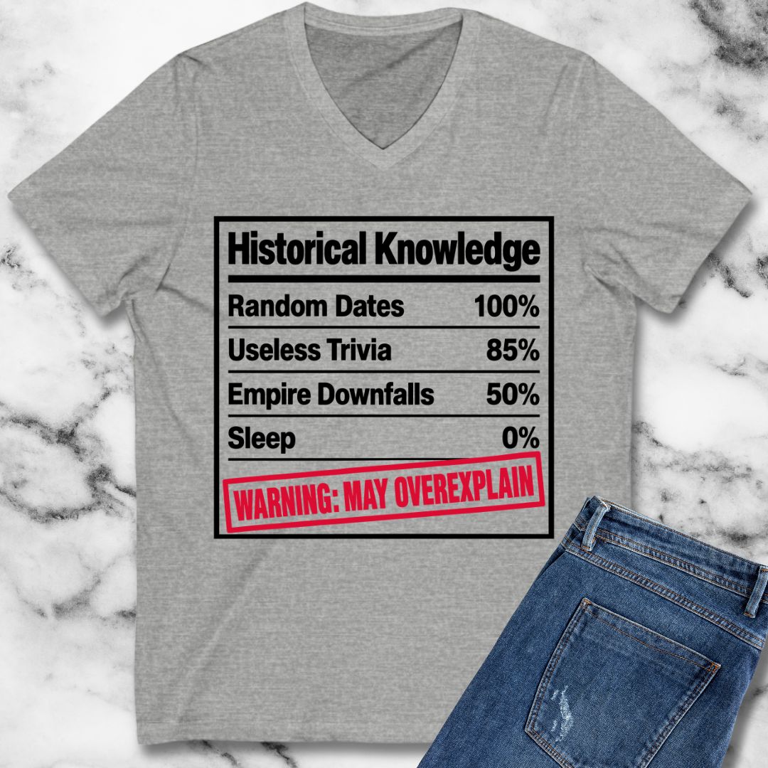 Historical Knowledge Facts V-neck