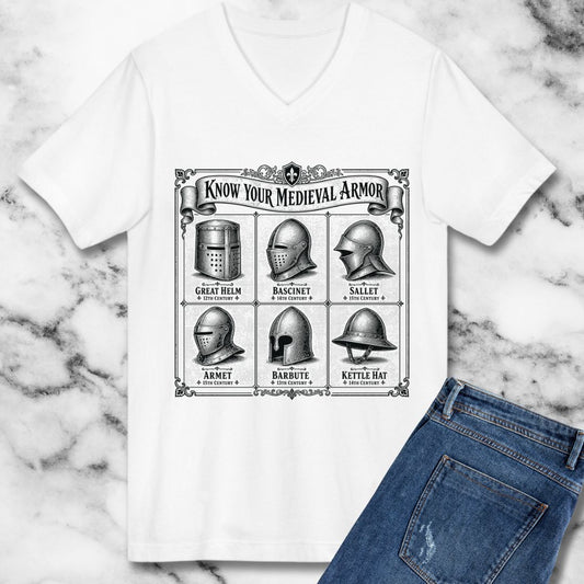 Medieval Armor Helmets V-neck