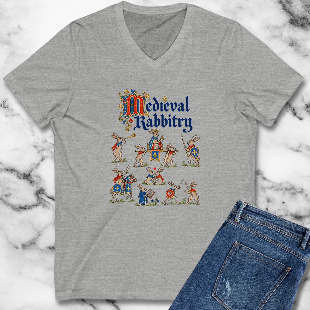 Medieval Rabbitry V-neck